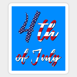 4th of July American Flag Magnet